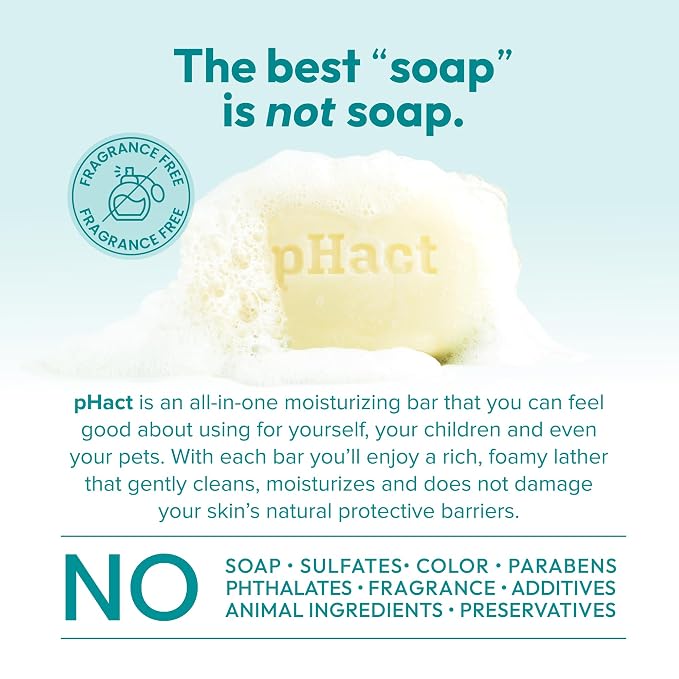 ANDREW LESSMAN pHact Moisture-Rich, Soap-Free Cleansing Bar. Natural Skin pH. - Image 5