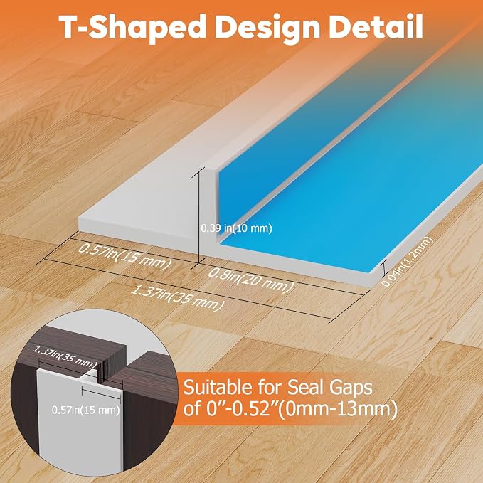 T-Shaped Silicone Door Weather Stripping - Image 6