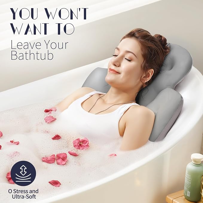 Full Body Bath Pillow for Bathtub, Thick Bathtub Cushion - Image 4