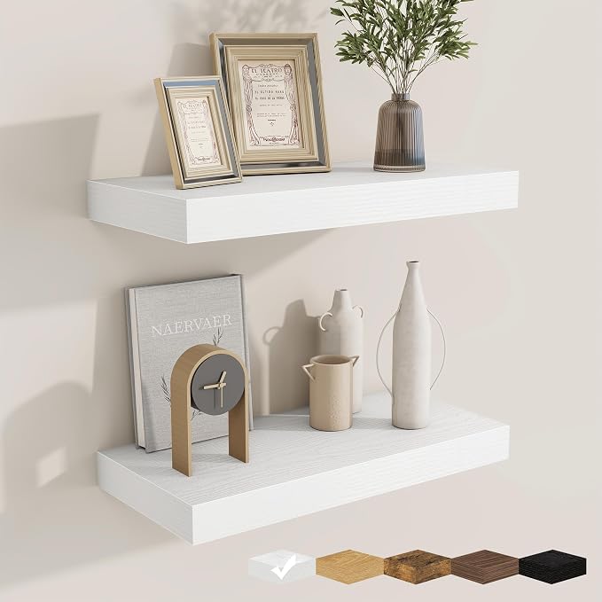 fuqing Floating Shelves for Wall, Wall Mounted Wood Floating Shelf by Fuqing