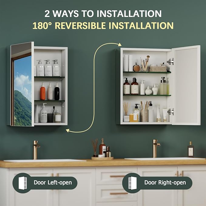 BROBIGBathroom Medicine Cabinet - Image 3