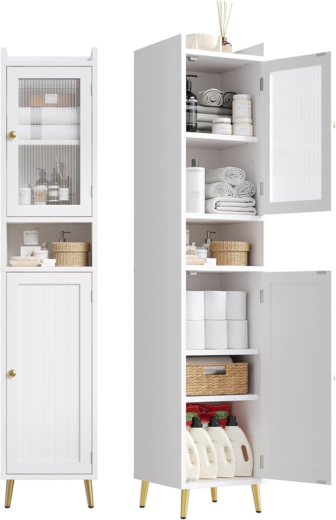Bathroom Storage Cabinet, Bathroom Cabinet by ElevateYourHome%EF%BC%8CEnhanceEver