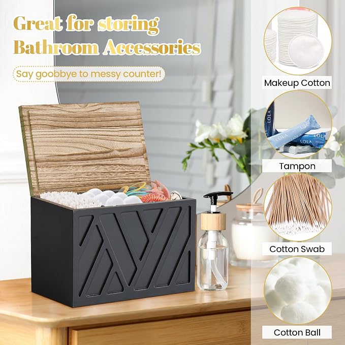 Tampon Holder for Bathroom Decor, Feminine Product Organizer - Image 3