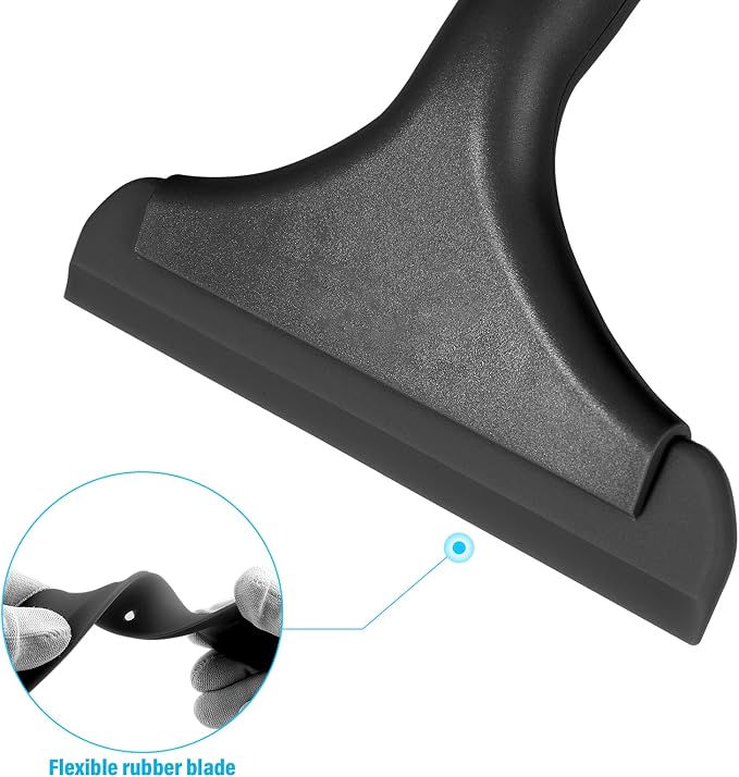 Gomake Small Silicone Squeegee Window Shower Squeegee Tool, Auto Water Blade - Image 3