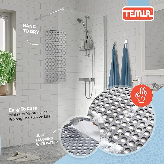 TEMIR Bathtub Mat Non Slip and Shower Mat - Image 5
