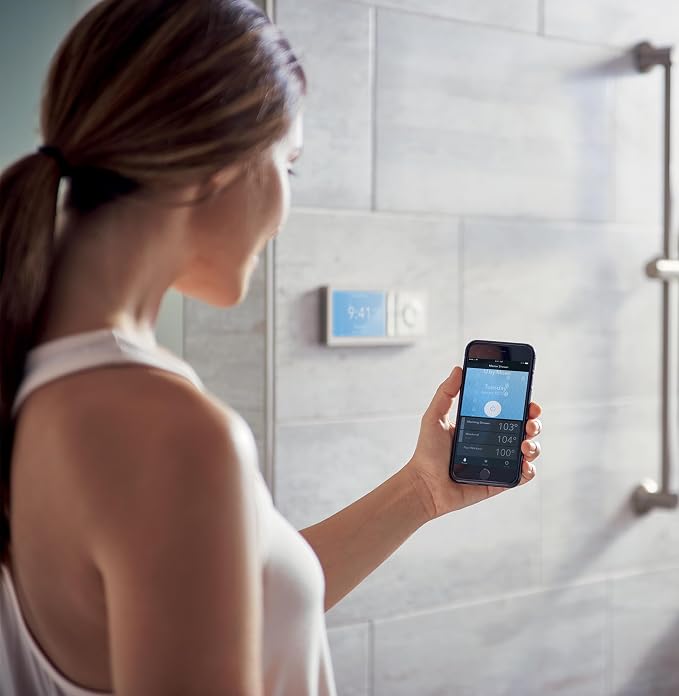 Moen Terra Beige Smart Shower 2-Outlet Digital Water System Controller - Image 2