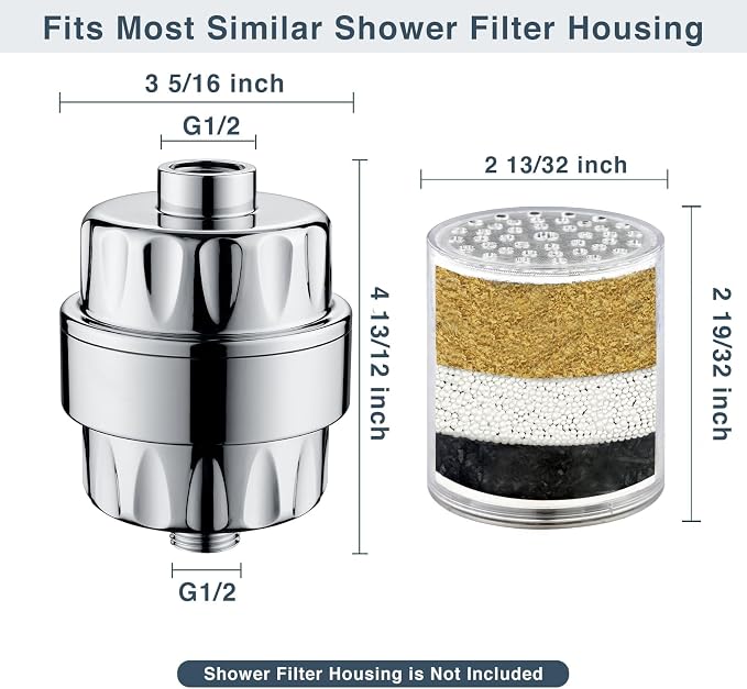 BRIGHT SHOWERS Replacement Shower Filter Cartridge - Image 5