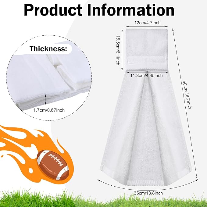 Shimeyao 2 Pcs 2 Pcs Cotton Sports Football Towel - Image 4