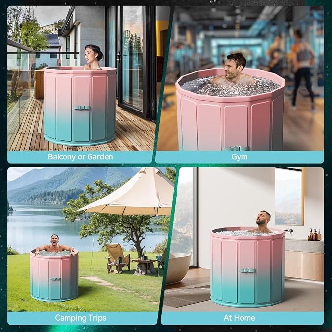 Portable Foldable Ice Bath Tub, Large Size 77 Gal, Fast Muscle Recovery - Image 7