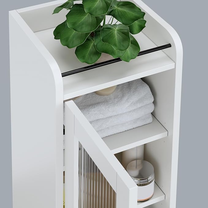 71" H Tall Bathroom Storage Cabinet, Narrow Bathroom Cabinet - Image 9
