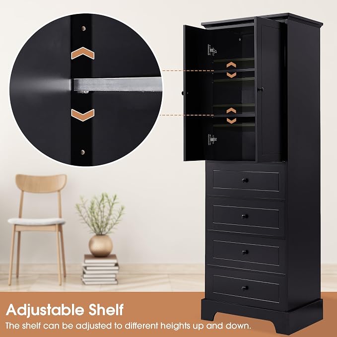 Tall Narrow Storage Cabinet - Image 4