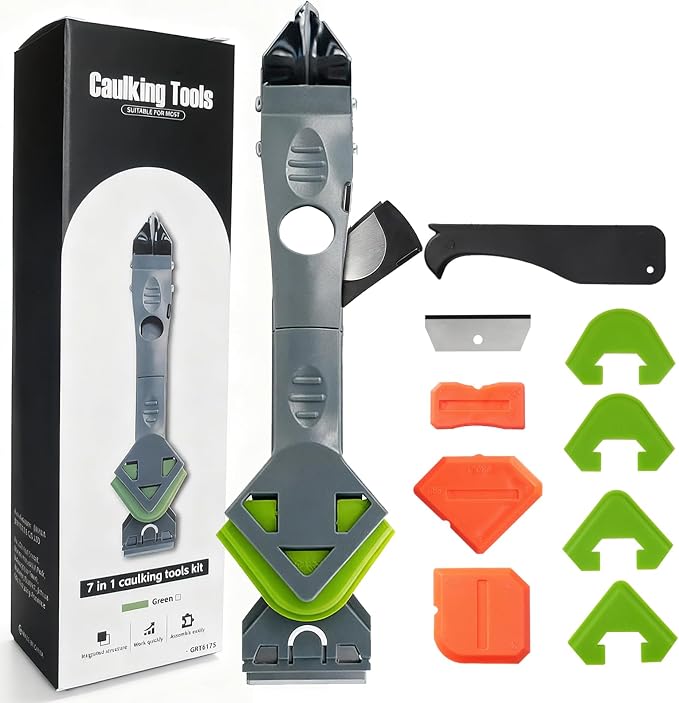7 in 1 Upgraded Silicone Caulking Tool Kit; Multifunctional Caulk Removal Tools - Image 2