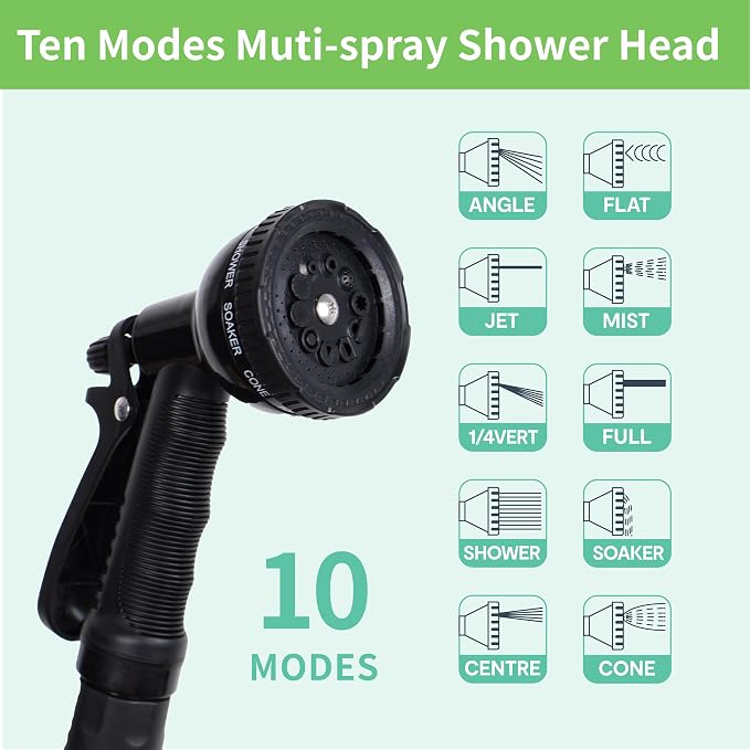 1.3 Gallon/5L Portable Outdoor Shower, 10 Spray Modes, No Power Needed - Image 4