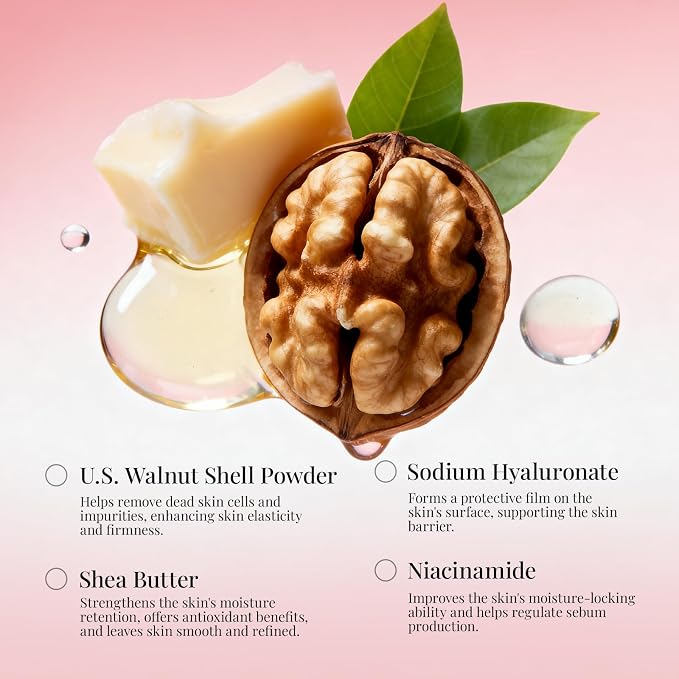 Sttes Shea Sugar Body Scrub 03 – Coconut & Vanilla Scent Shower Treatment 250g - Image 3