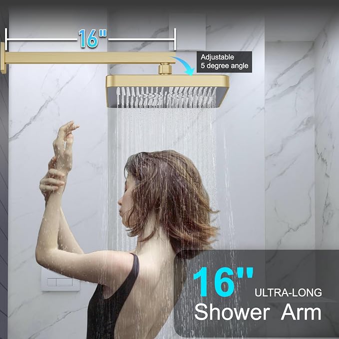 Shower System 13-Inch Rainfall Shower Head - Image 3