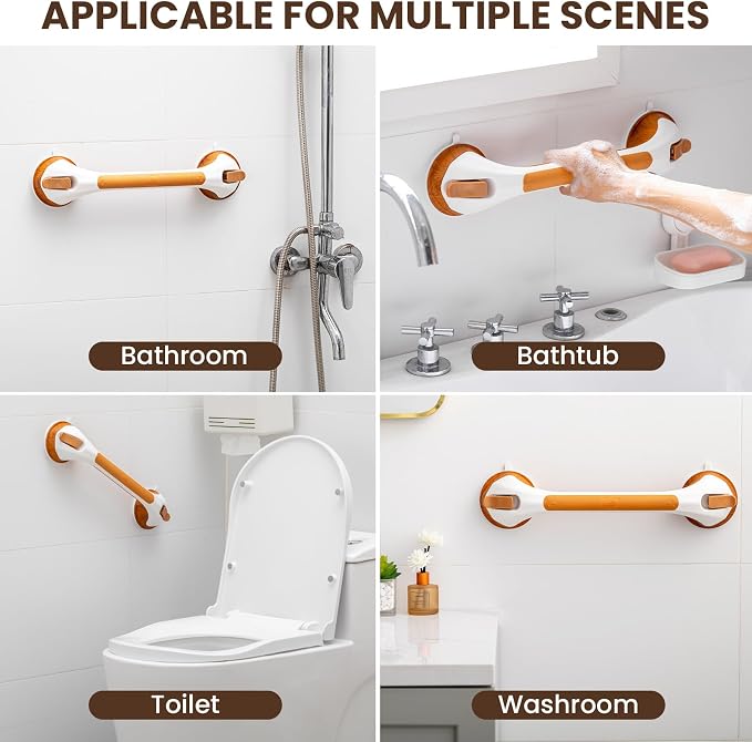 TAILI Shower Grab Bar 16 Inch Suction Cup Grab Bars - Image 8