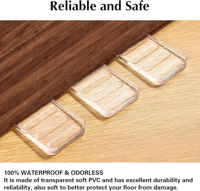 8 Pcs Table Wedge Clear Shim, Plastic Shims Levelers Adjustable Blocks - Image 3