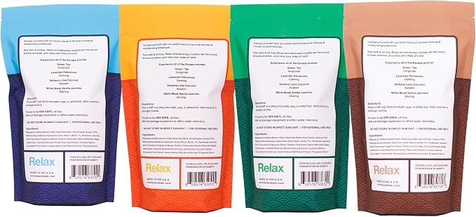 Relax Spa & Bath, Epsom & Dead Sea Salts, Aromatherapy Bath Salts - Image 3