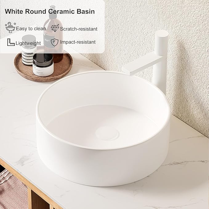 36 inch Bathroom Vanity with Sink, Floating Cabinet with Ultra-Thin Ceramic - Image 3