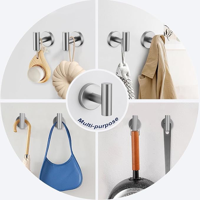 Bathroom Hardware Accessories Set Brushed Nickel Towel Bar Sets Include Double - Image 4