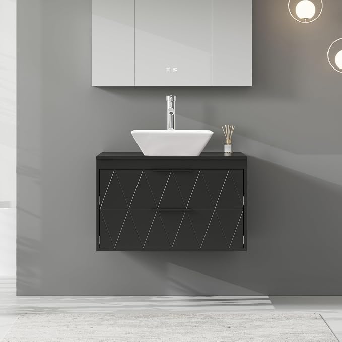 eclife 30" Floating Bathroom Vanities - Image 3