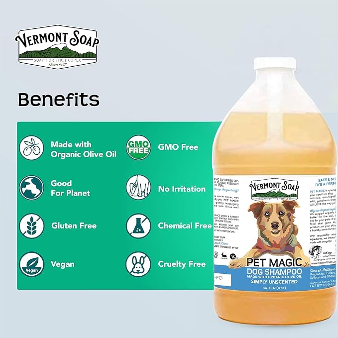 VERMONT SOAP Organics Pet Shampoo - Image 2