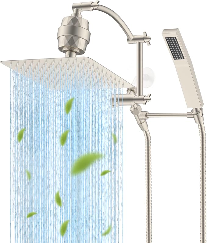 Hibbent Metal 10'' Filtered Rainfall Shower Head by Hibbent