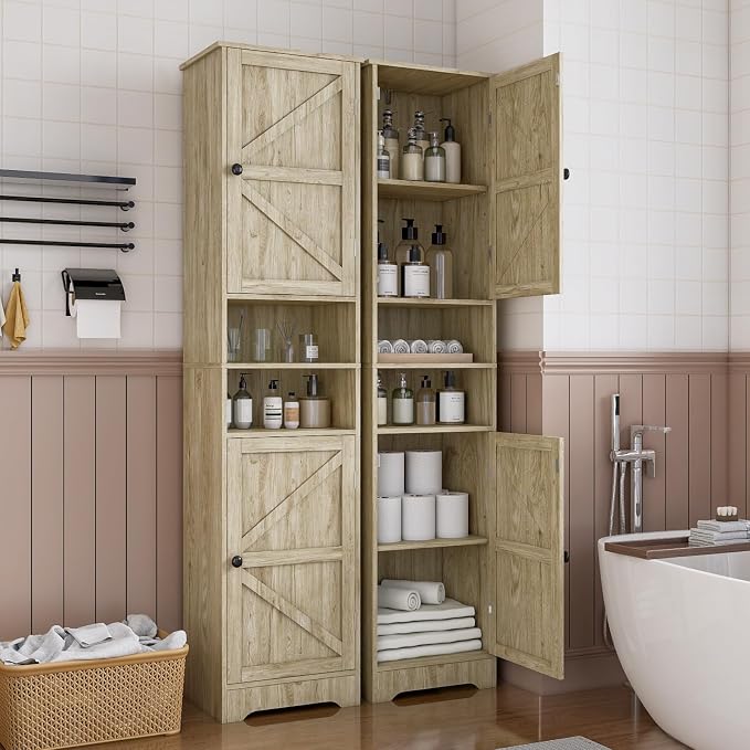 Tall Bathroom Cabinet, Storage Cabinet - Image 6