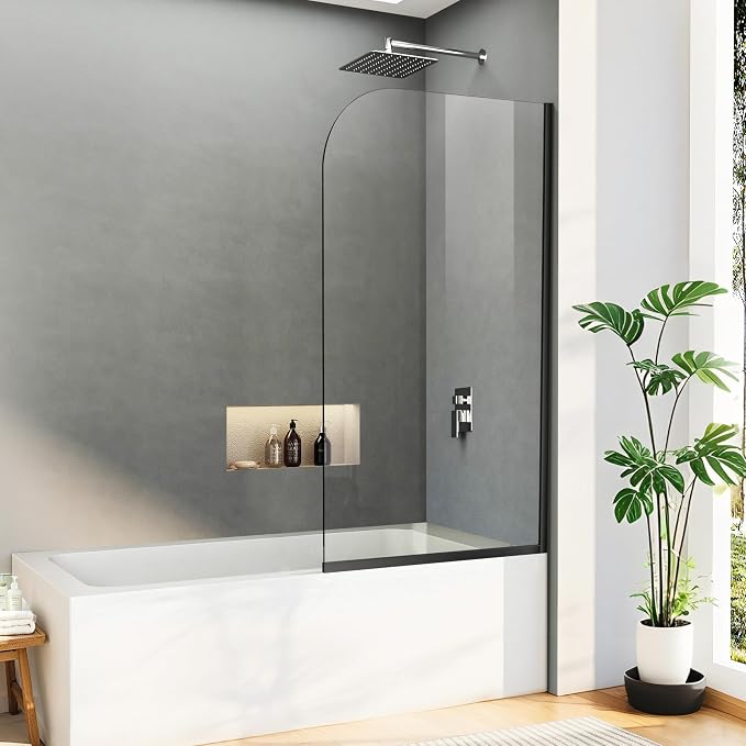 Bathtub Shower Glass Panel, Simple Shower Door Panel Easy to Install - Image 5
