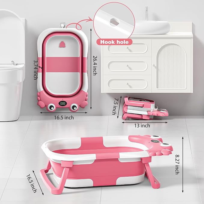 Collapsible Baby Bathtub for Newborns - Image 3