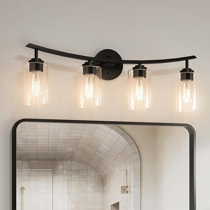 USHOWER 4-Light Bathroom Light Fixtures, Vanity Lights by USHOWER