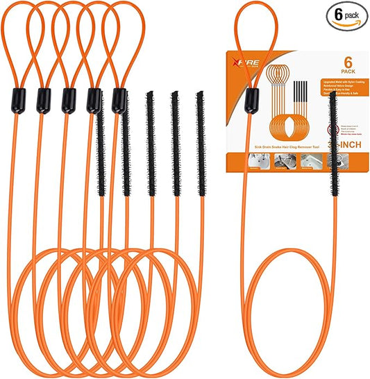 32 Inch Drain Snake, Anti-Break Metal Hair Removal Tool by Unknown