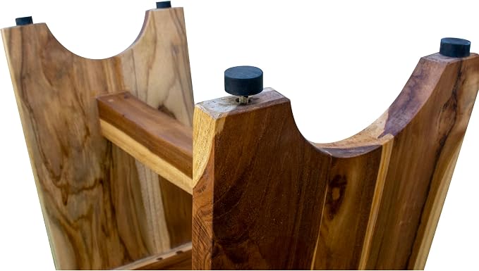 EcoDecors 24 Inch Serenity Teak Shower Bench – Waterproof Bathroom Seat | - Image 7