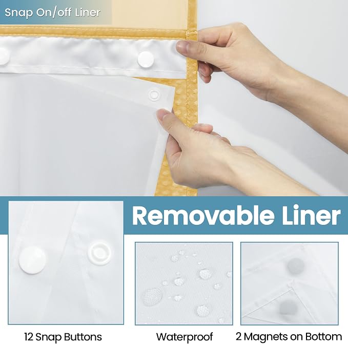 Gold Hotel Shower Curtain - Image 6