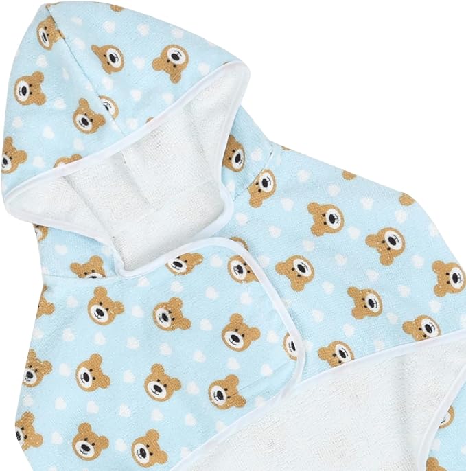 HDE Dog Bathrobe Super Absorbent Quick Drying Puppy Towel Wrap Coat Adjustable - Image 6