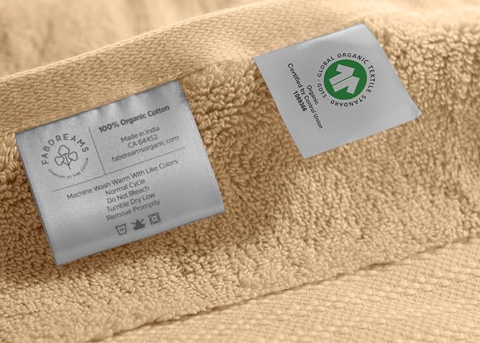 Fabdreams 100% Organic Cotton Bath Sheet Set of 2 700 GSM Oversized Towels - Image 7