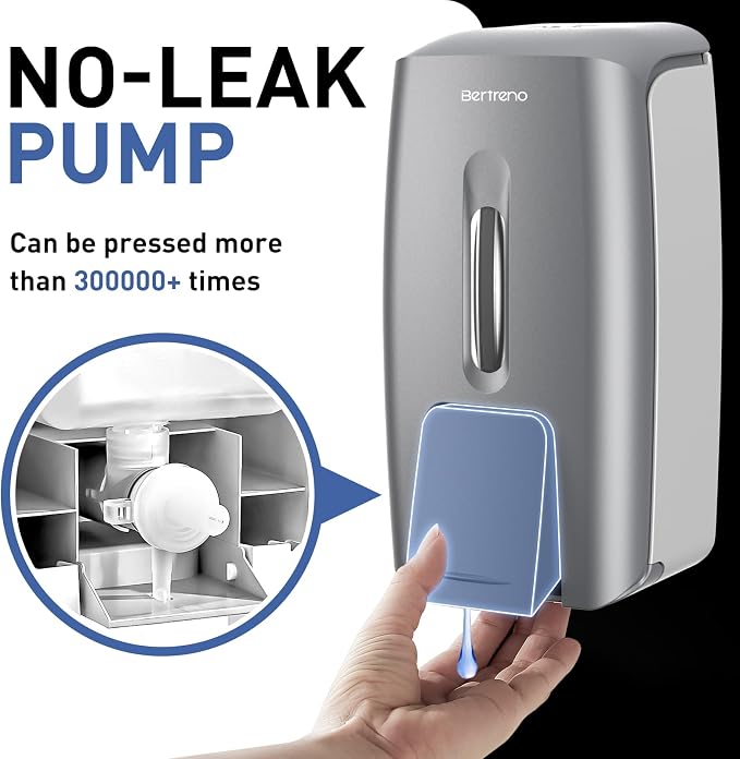 Commercial Soap Dispenser Wall Mount Manual Pump Hand Soap Dispenser 800ml Gel - Image 3