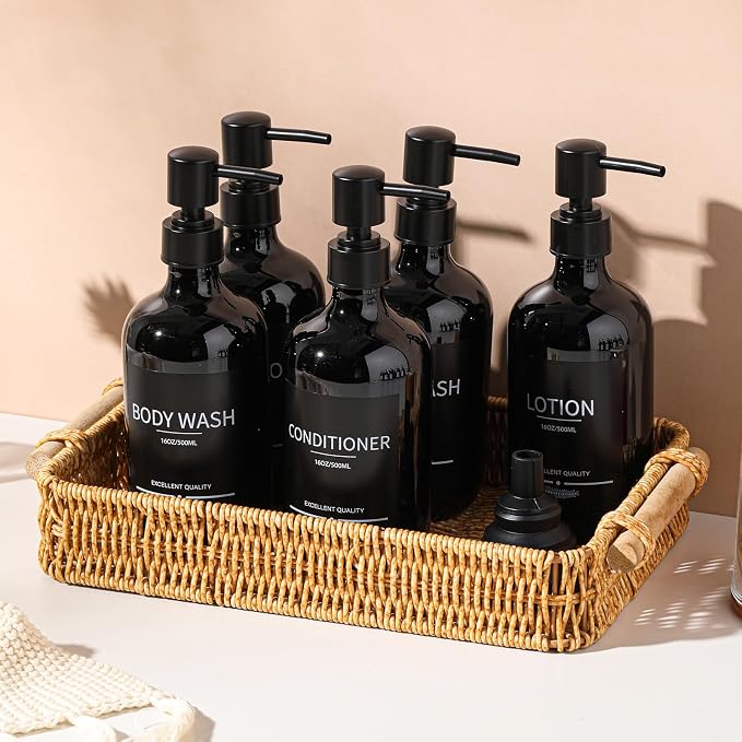 Shampoo and Conditioner Dispenser16.9oz Refillable Shampoo and Conditioner - Image 3