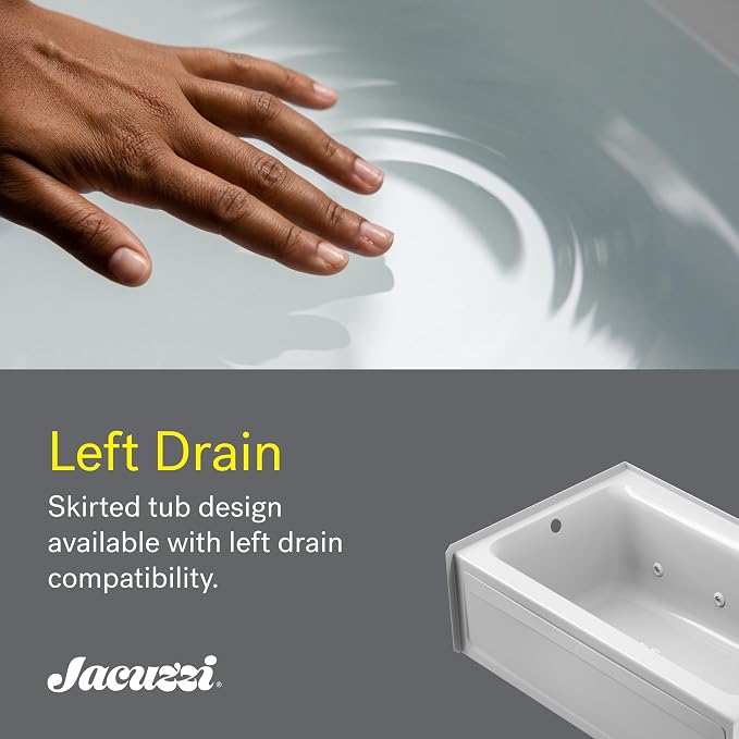 Jacuzzi SIGNATURE Acrylic Drop-In Bathtub, Jet Massage Tub, Slip Resistant - Image 6