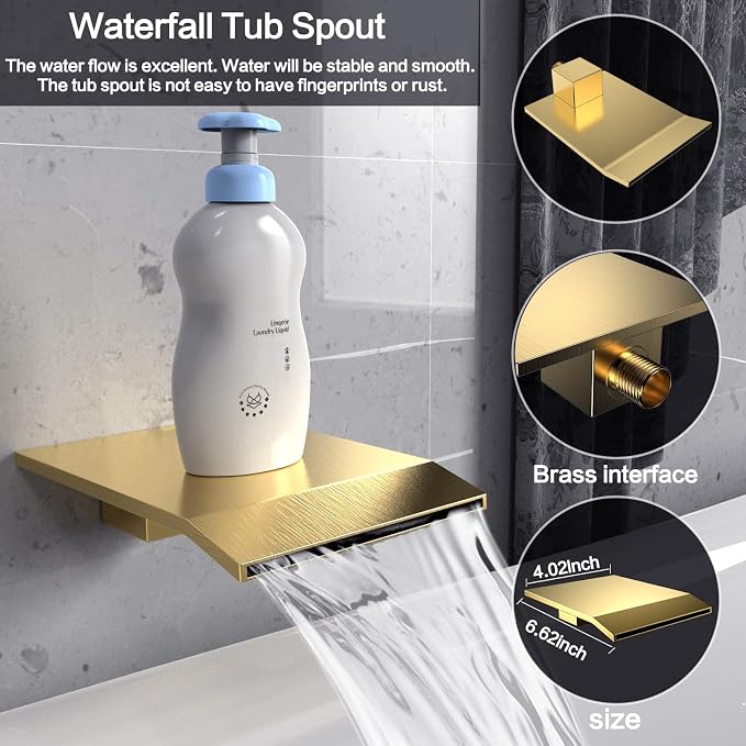Shower System Rain Shower Faucet Set - Image 3