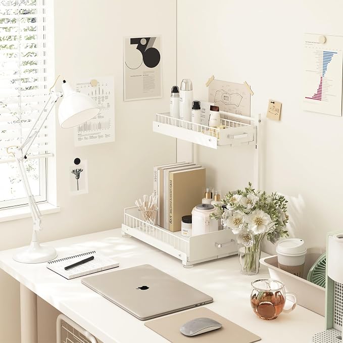 Under Sink Organizer, 2 Tier Slide Out Kitchen Cabinet Organizers - Image 8