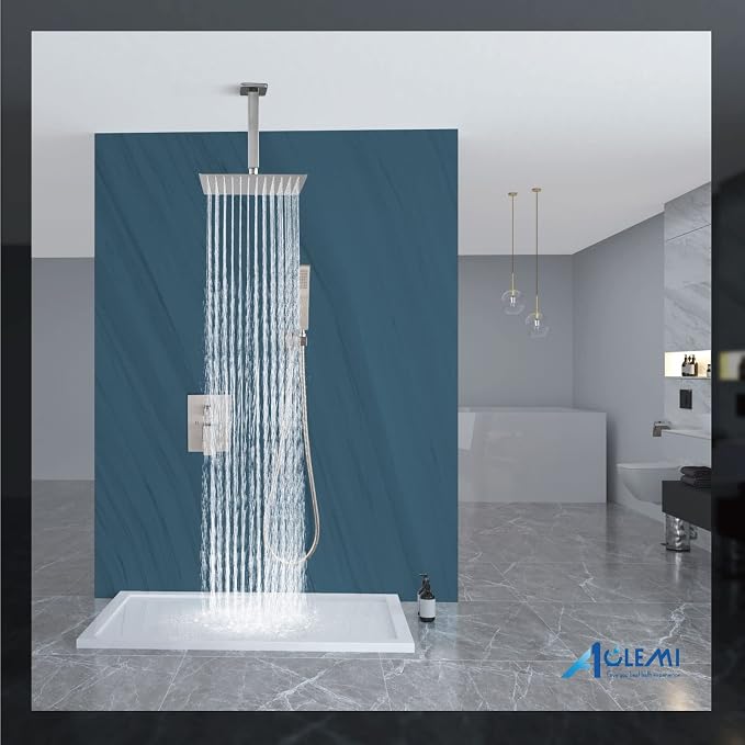 Aolemi Ceiling Mount Shower System Rain Shower Head - Image 8