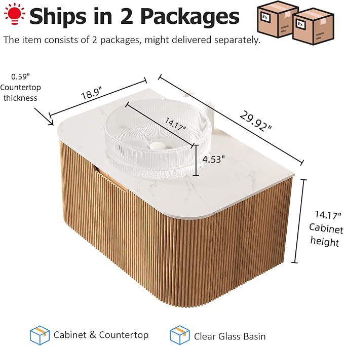 30" Floating Bathroom Vanity - Image 2