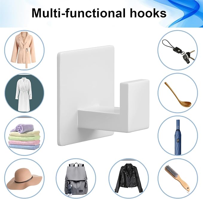 Adhesive Shower Hooks, Towel Hooks - Image 8