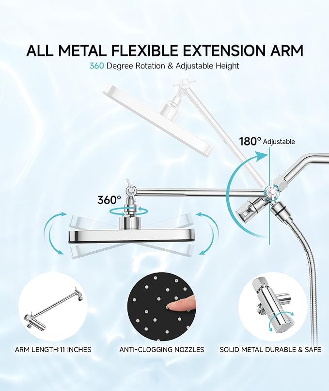 High Pressure Rain Shower Head - Image 6