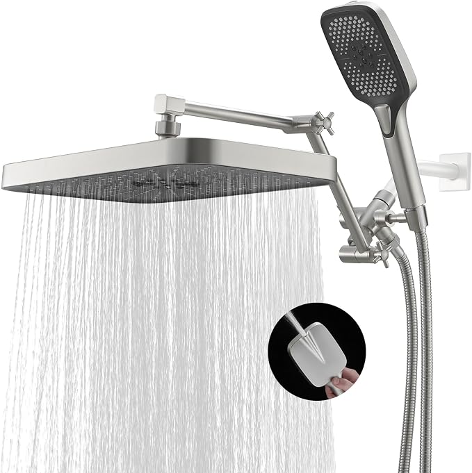 High Pressure Wide Rain Shower Head by JcrobforBetterLife