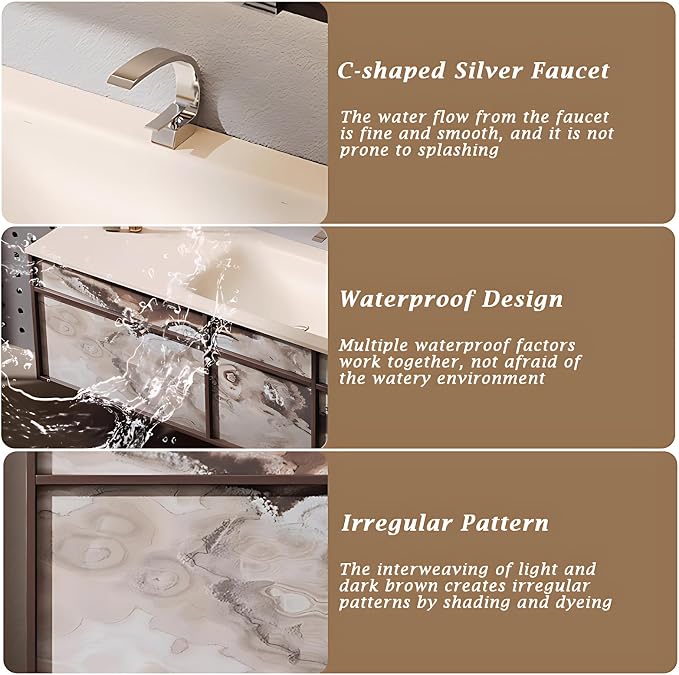 76IN Modern Bathroom Vanity - Image 7