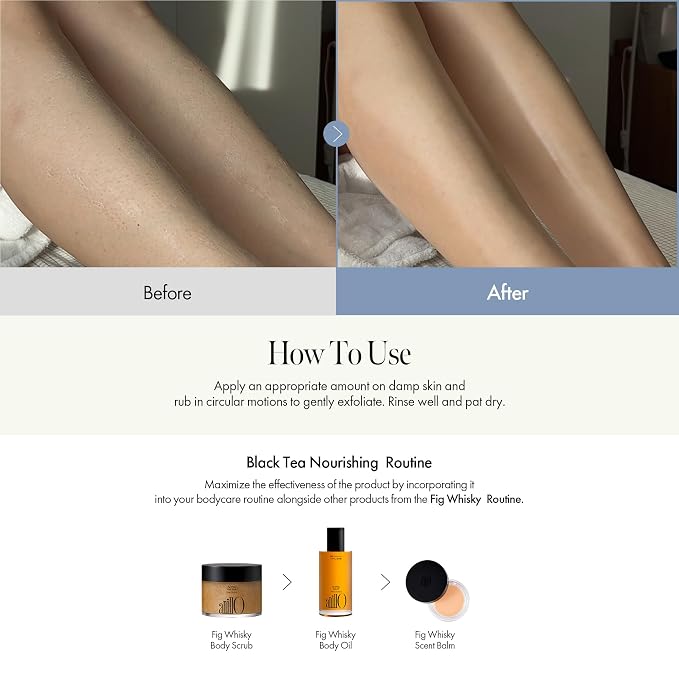 Fig Whisky Body Scrub – Vegan Exfoliator - Image 6