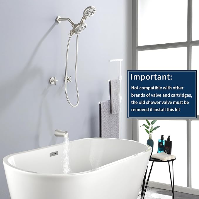 2 Handles Shower Faucet Set - Image 2