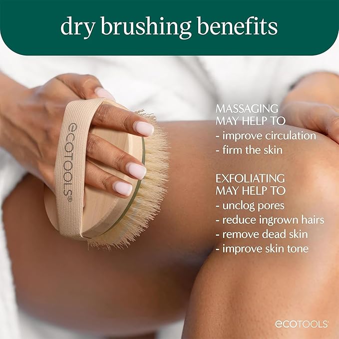 EcoTools Dry Body Brush 4-Pack – Exfoliating Body Scrubber - Image 4